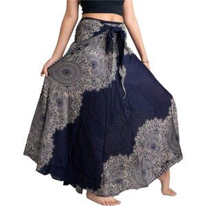 Long Skirts for Women Hippierose Blue